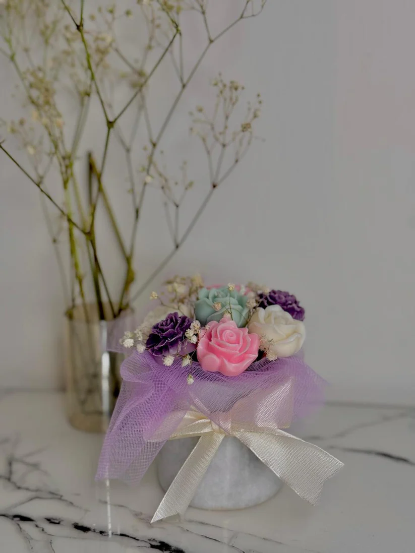Candle Bouquet With Wax Base